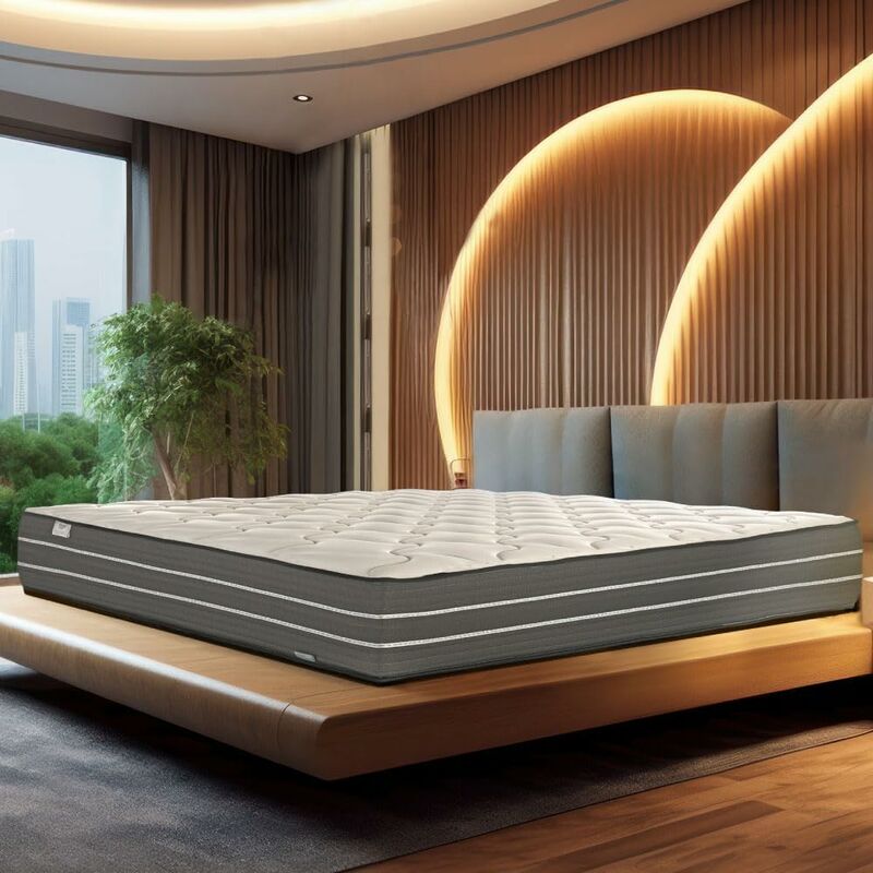 Farmarelax - Matelas double comfort - Hauteur 28 cm - Mousse à mémoire de forme 6 cm - Double Comfort - Orthopédique - Ergonomique - Enveloppant