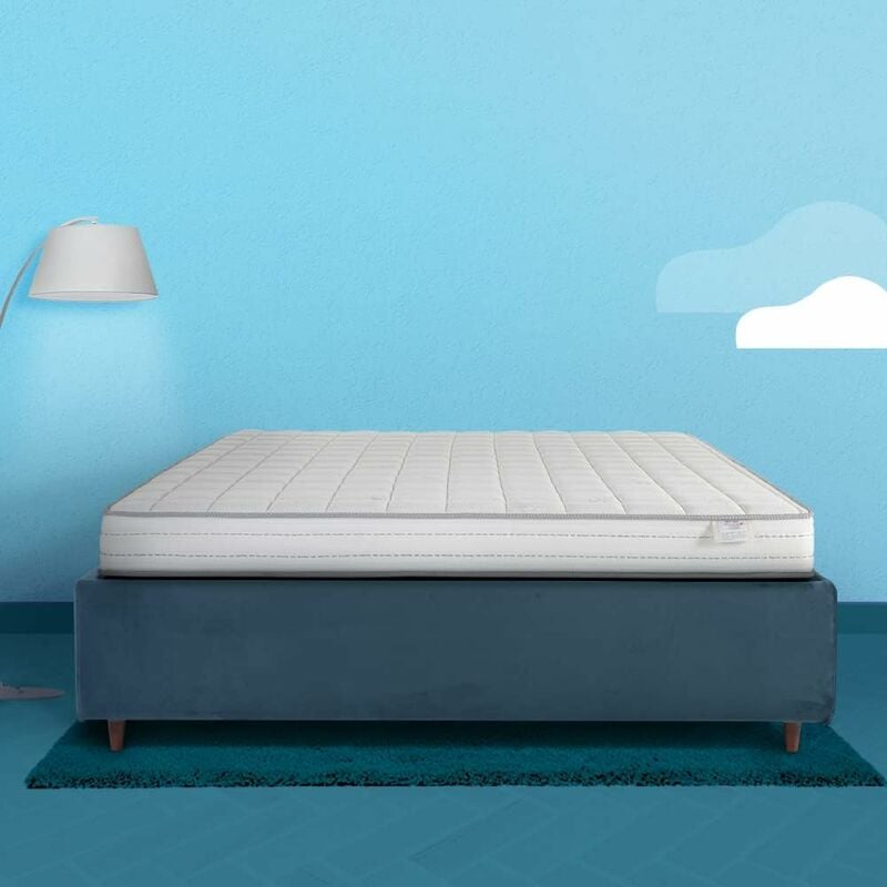 Matelas en Mémoire Bleue adaptatif - anatomique et confortable - h17 cm - expédié sous vide - 80x190 cm - Farmarelax