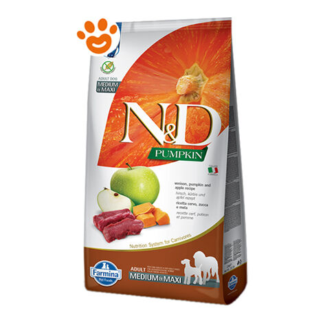 Farmina Cane Medium e Maxi N&D Pumpkin 12kg Cervo Zucca e Mela