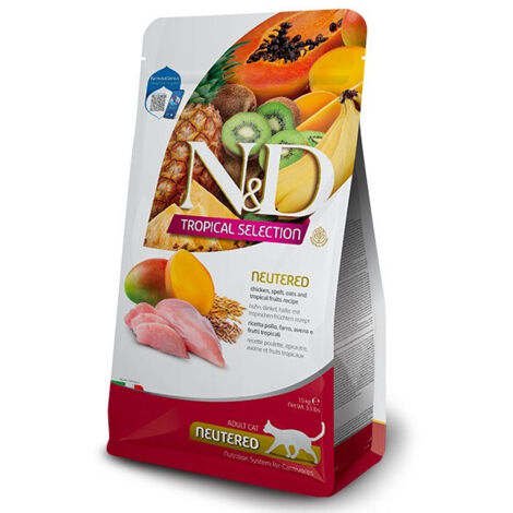 Farmina Cat N&ampD Tropical Adult Neutered Pollo  - Farmina Cat N&ampD Tropical Adult Neutered Pollo - Sacco Da 1,5 Kg