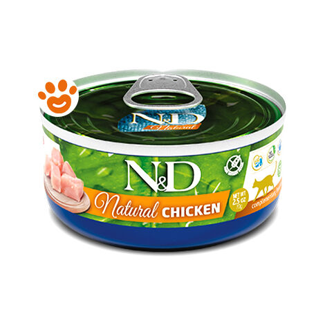 Farmina Cat N&D Natural con Pollo  - Farmina Cat N&D Natural con Pollo - Lattina Da 70 Gr