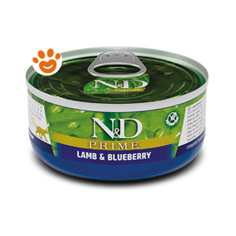 Farmina Cat N&D Prime Agnello e Mirtilli  - Farmina Cat N&D Prime Agnello e Mirtilli - Lattina Da 70 Gr