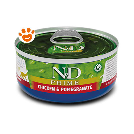 Farmina Cat N&D Prime Pollo e Melograno  - Farmina Cat N&D Prime Pollo e Melograno - Lattina Da 70 Gr