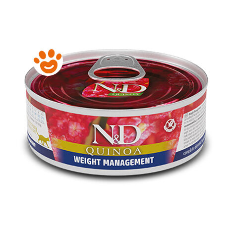 Farmina Cat N&D Quinoa Weight Management  - Farmina Cat N&D Quinoa Weight Management - Lattina Da 80 Gr