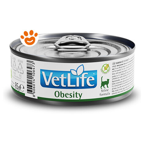 Farmina Cat Vet Life Obesity  - Farmina Cat Vet Life Obesity - Lattina Da 85 Gr