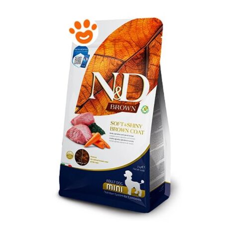 Farmina Dog N&D Brown Adult Mini Agnello - Farmina Dog N&D Brown Adult Mini Agnello - Sacco Da 5 Kg