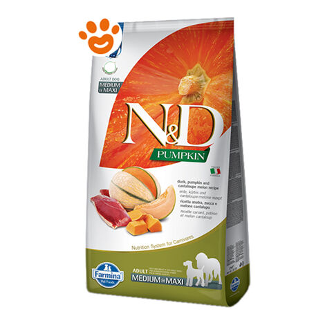 Farmina Dog N&ampD Pumpkin Adult Medium Maxi Anatra, Zucca e Melone Cantalupo  - Farmina Dog N&ampD Pumpkin Adult Medium Maxi Anatra, Zucca e Melone Cantalupo - Sacco Da 12 Kg
