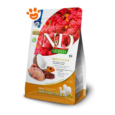 Farmina Dog N&ampD Quinoa Skin&ampCoat Adult Medium Maxi Quaglia  - Farmina Dog N&ampD Quinoa Skin&ampCoat Adult Medium Maxi Quaglia - Sacco Da 2,5 Kg
