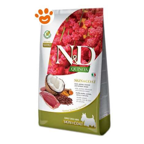 Farmina Dog N&D Quinoa Skin&Coat Adult Mini Anatra - Farmina Dog N&D Quinoa Skin&Coat Adult Mini Anatra - Sacco Da 2,5 Kg