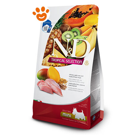 Farmina Dog N&D Tropical Adult Mini Pollo  - Farmina Dog N&D Tropical Adult Mini Pollo - Sacco Da 5 Kg