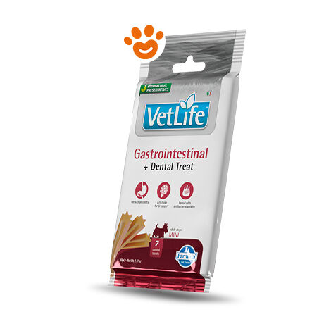 Farmina Dog Snack Dental Treat Vet Life Gastrointestinal Mini  - Farmina Dog Snack Dental Treat Vet Life Gastrointestinal Mini - Confezione Da 60 Gr