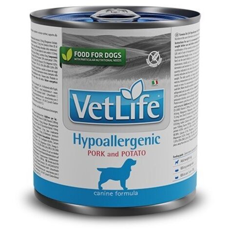 Farmina Dog Vet Life Hypoallergenic Maiale e Patate  - Farmina Dog Vet Life Hypoallergenic Maiale e Patate - Lattina Da 300 Gr