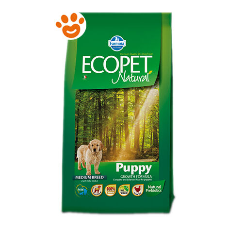 Farmina Ecopet Natural Dog Puppy Medium Pollo  - Farmina Ecopet Natural Dog Puppy Medium Pollo - Sacco Da 12 Kg