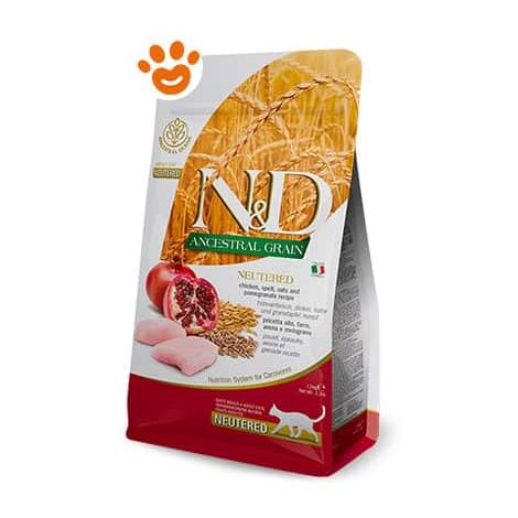 Farmina Gatto Sterilised Ancestral Grain 5 kg Pollo e Melograno