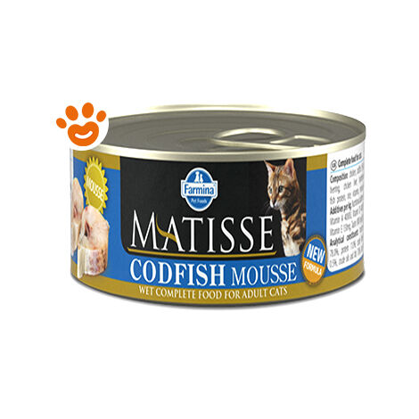 Farmina Matisse Cat Mousse Merluzzo  - Farmina Matisse Cat Mousse Merluzzo - Lattina Da 85 Gr