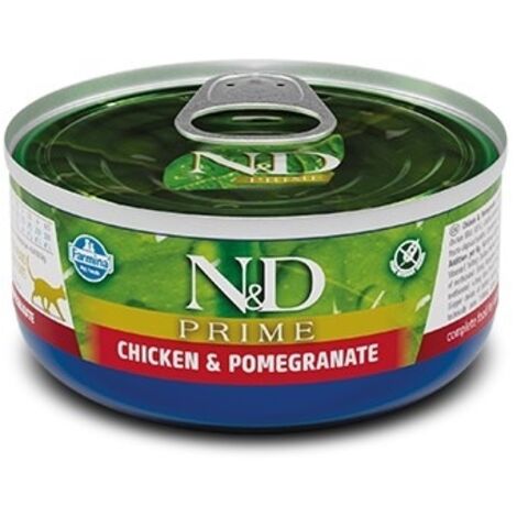 FARMINA N&D Prime Chicken & Pomegranate Adult – Nassfutter für Katzen – 70 g