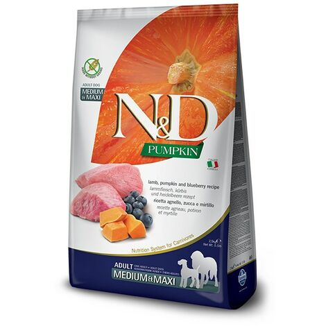 CROCCHETTE PER CANI N&D GRAIN FREE CINGHIALE, ZUCCA E MELA ADULT MEDIUM/MAXI 12 KG