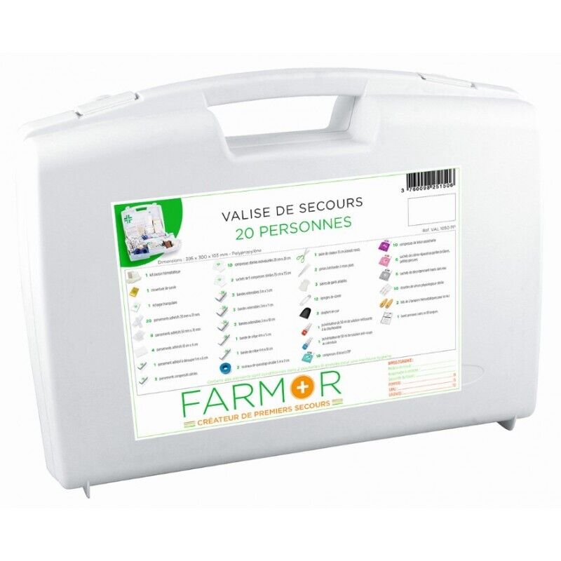 Valise de secours Farmor 20 personnes -VAL1050PP