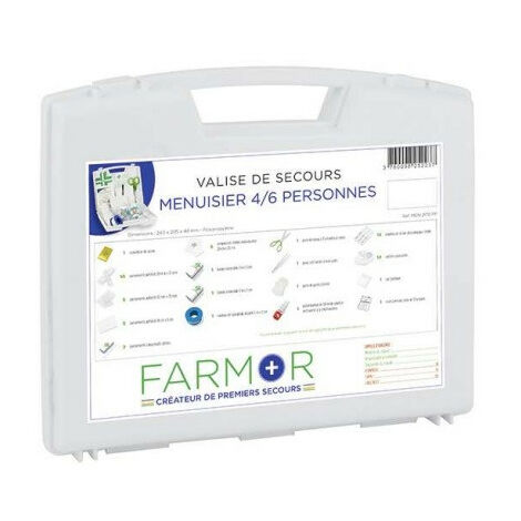 Coffret de secours FARMOR Menuisier 4/6 personne - MEN2070PP