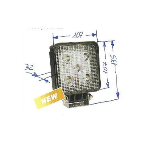 Faro 5 leds 12-24V NEWGARDENSTORE 1150 lúmenes para tractor agrícola