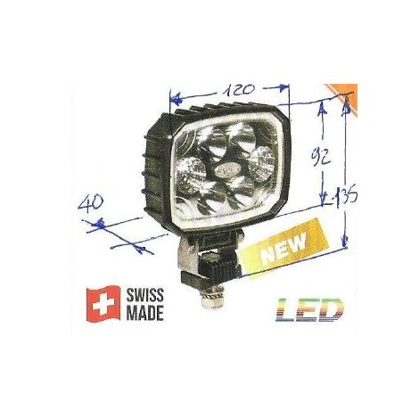 Faro 6 leds 12-24V NEWGARDENSTORE 1500 lúmenes para tractor agrícola