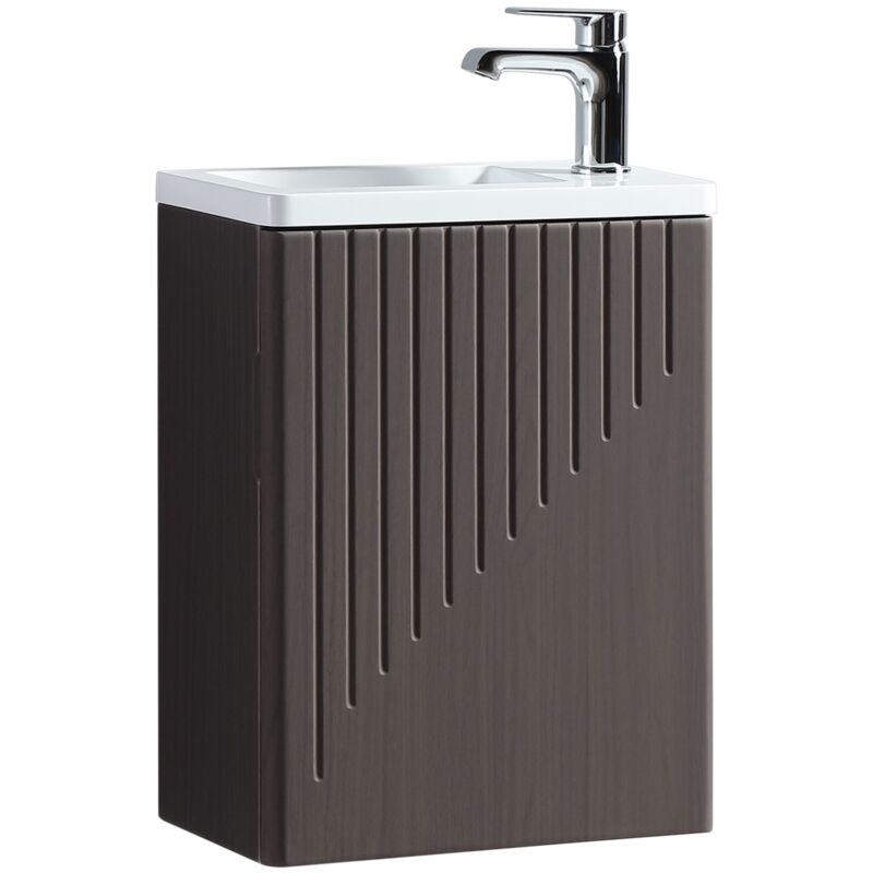 Badplaats - Meuble de salle de bain Faro 40 x 22 cm Chene Brun