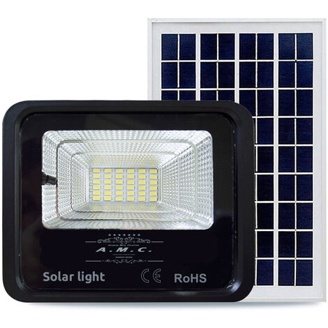 SOL-16-400W - Fari e Proiettori LED - - Faro proiettore LED a Energia  Solare 400W IP65 Dimmerabile con telecomando