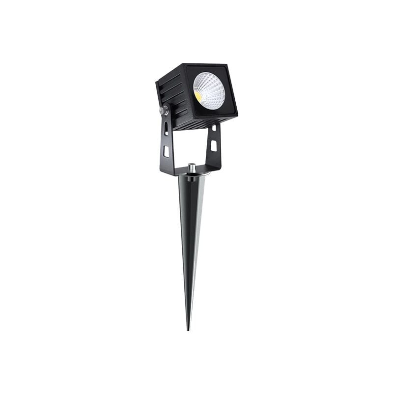 Spot led carré zas Beneito 7W IP65, couleur noir