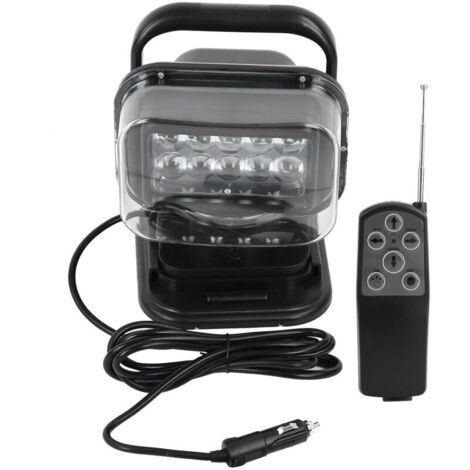 Faro a LED da 50 W con telecomando e base magnetica a 360 gradi per auto,