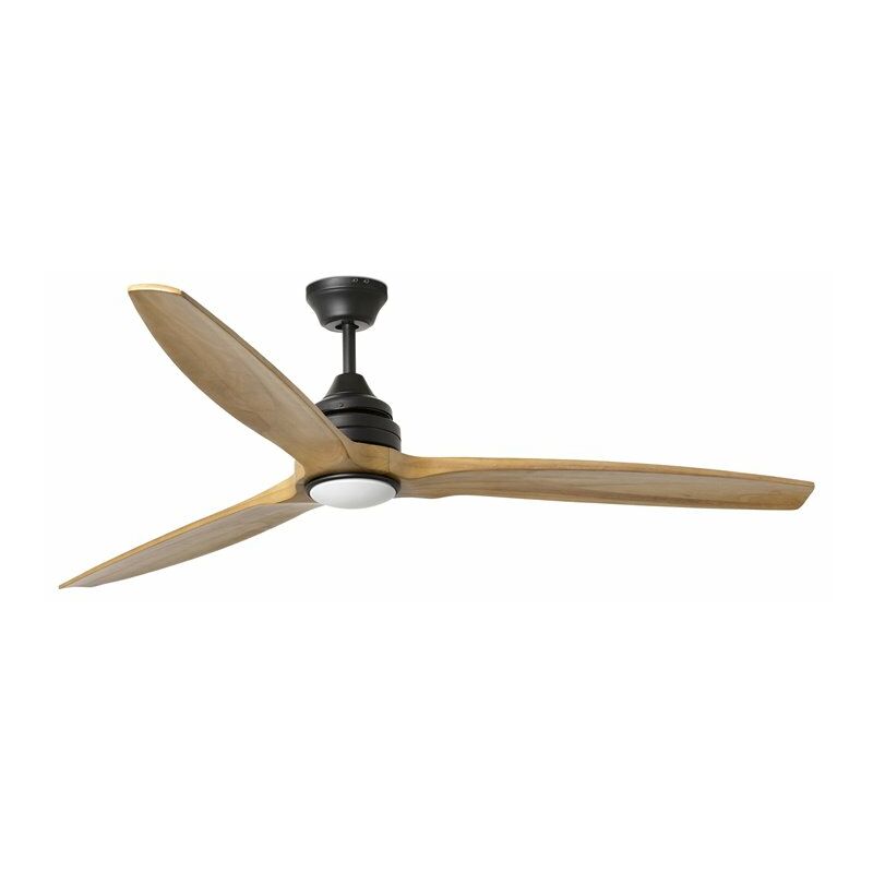 

Ventilador de techo Faro Barcelona 33719 ALO LED negro/madera