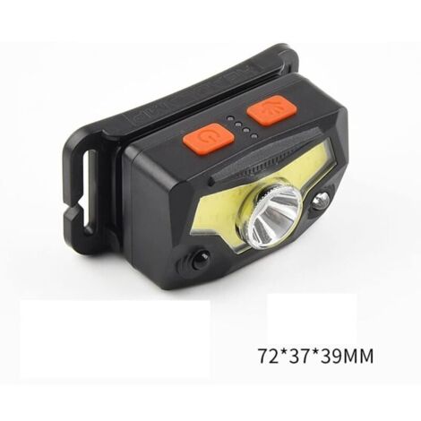 Faro anteriore a induzione di luce potente, luce da esterno, piccola luce, luce da pesca notturna, ricarica USB, lampade frontali per esterni