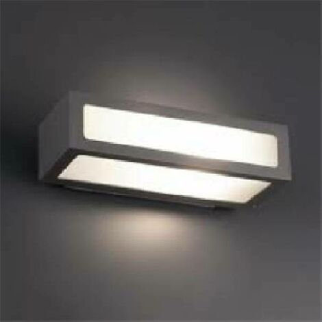 FARO BARCELONA Faro applique natron per esterno 100w attacco e27 colore grigio scuro 70887