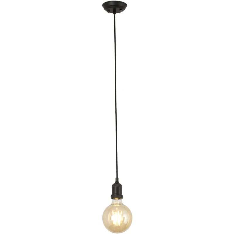 Faro Art - Black Pendant Lamp E27 Max 60W 2M Wire