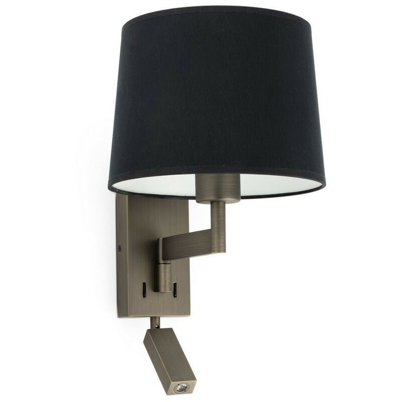 Faro Barcelona - Faro artis - Reading Light Wall Light Black, E27