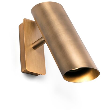 Faro Barcelona – Applique murale en bronze GU10 – Longueur 21cm, Hauteur 22cm, Largeur 5,6cm – IP20, Tension 100V-240V – 29897