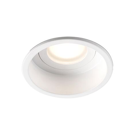 Faro Barcelona – Lampe encastrable au plafond blanc Ø8,9 cm – Puissance 8W – Dimmable – IP44 pour espaces humides – 40114