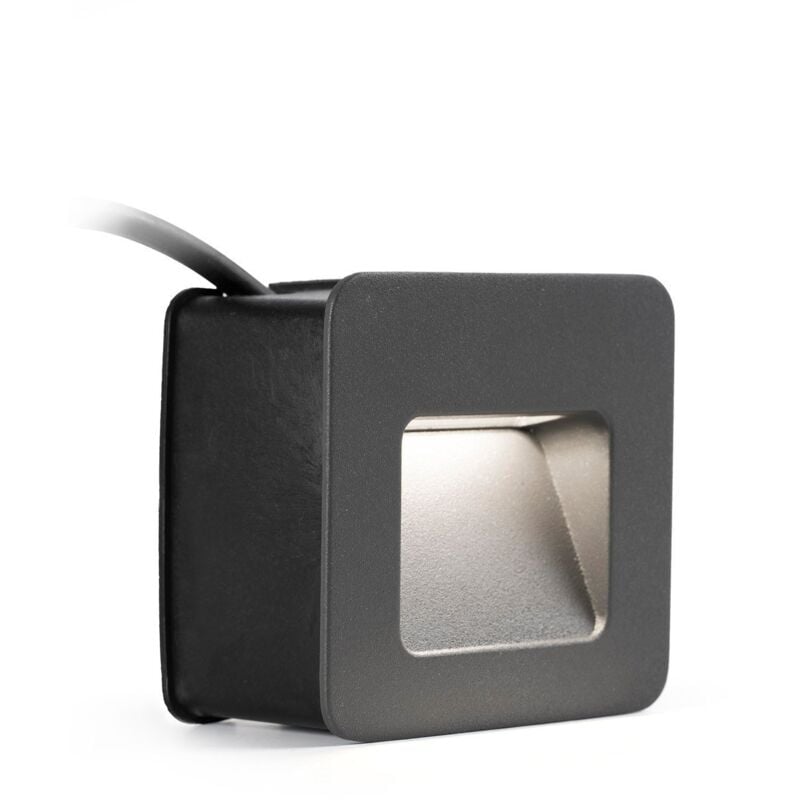 Nase - Lampe encastrable au mur gris foncé de faro 70398