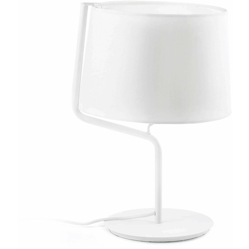 08-faro - Berni 1-light white table lamp