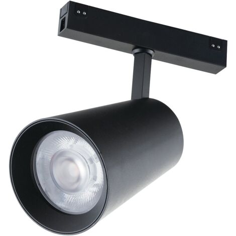 Faro binario DAVINCI 48V nero 30W 3000K (luce calda)