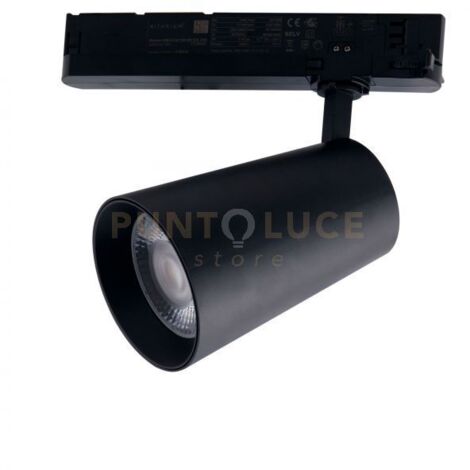 FARO BINARIO LED KONE NERO 24W 2400LM 3000K CRI90 16X13X8CM