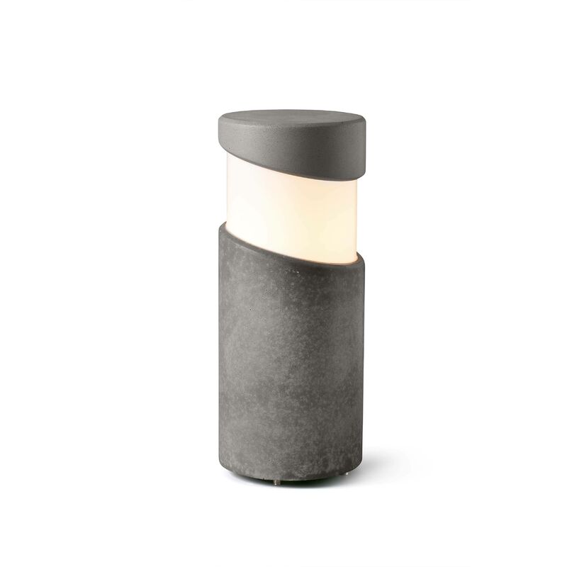 Faro Block - Outdoor Bollard Pedestal Light Concrete 1x E27 IP65