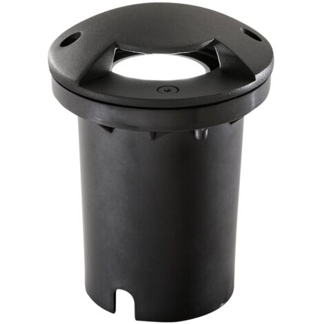 Faro carrabile HUMMER rotondo in acciaio inox antracite 10.5 cm.