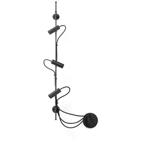 Faro Clap Linear Wall 3x6W Außenstrahler Schwarz IP65 3000K