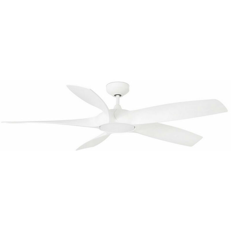 Faro Barcelona - Faro Cocos White 5 Blade Ceiling Fan With dc Motor Smart