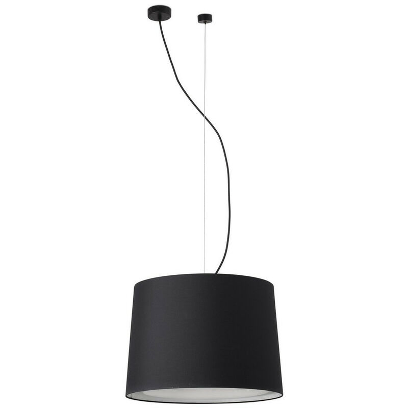 Faro Barcelona - Faro Conga Black, Black Pendant Lamp Ø450