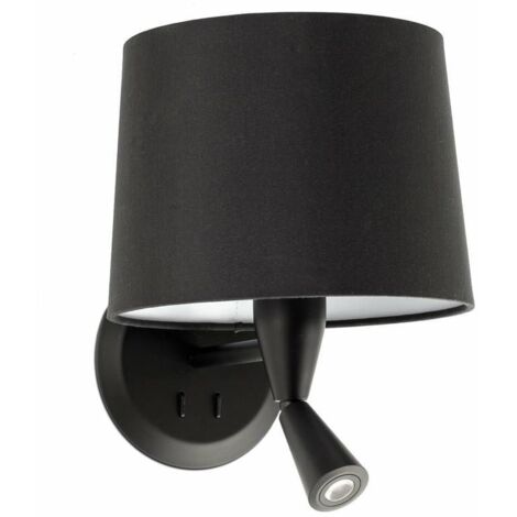 Faro CONGA - Lampada da lettura Lampada da parete Nera, E27