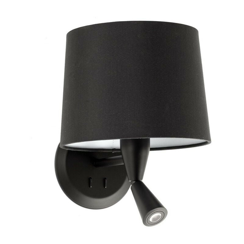 Faro Barcelona - Faro conga - Reading Light Wall Light Black, E27