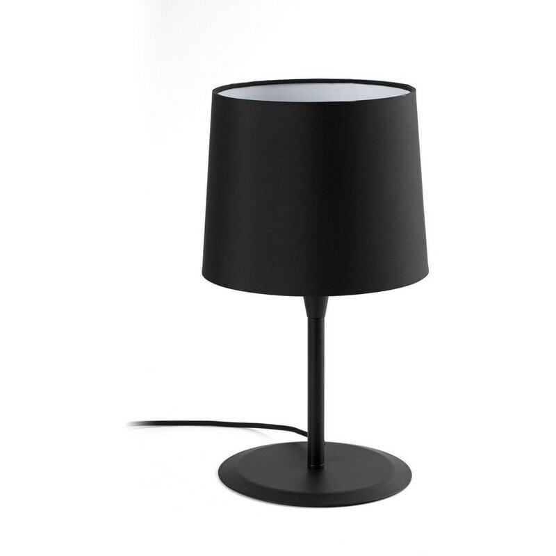 Faro conga - Table Lamp Round Tapered Black, E27