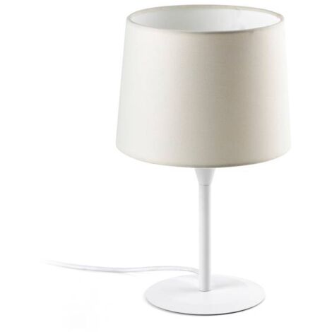 Faro CONGA - Tischlampe Round Tapered White, E27