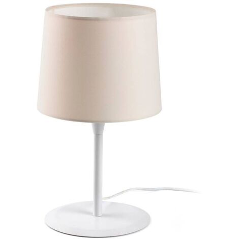 Faro CONGA - Tischlampe Round Tapered White, E27